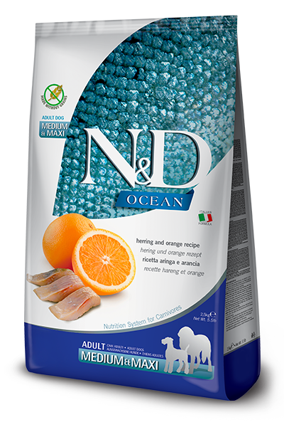 N&D海洋系列-无谷鲱鱼甜橙配方-中大型犬成犬粮